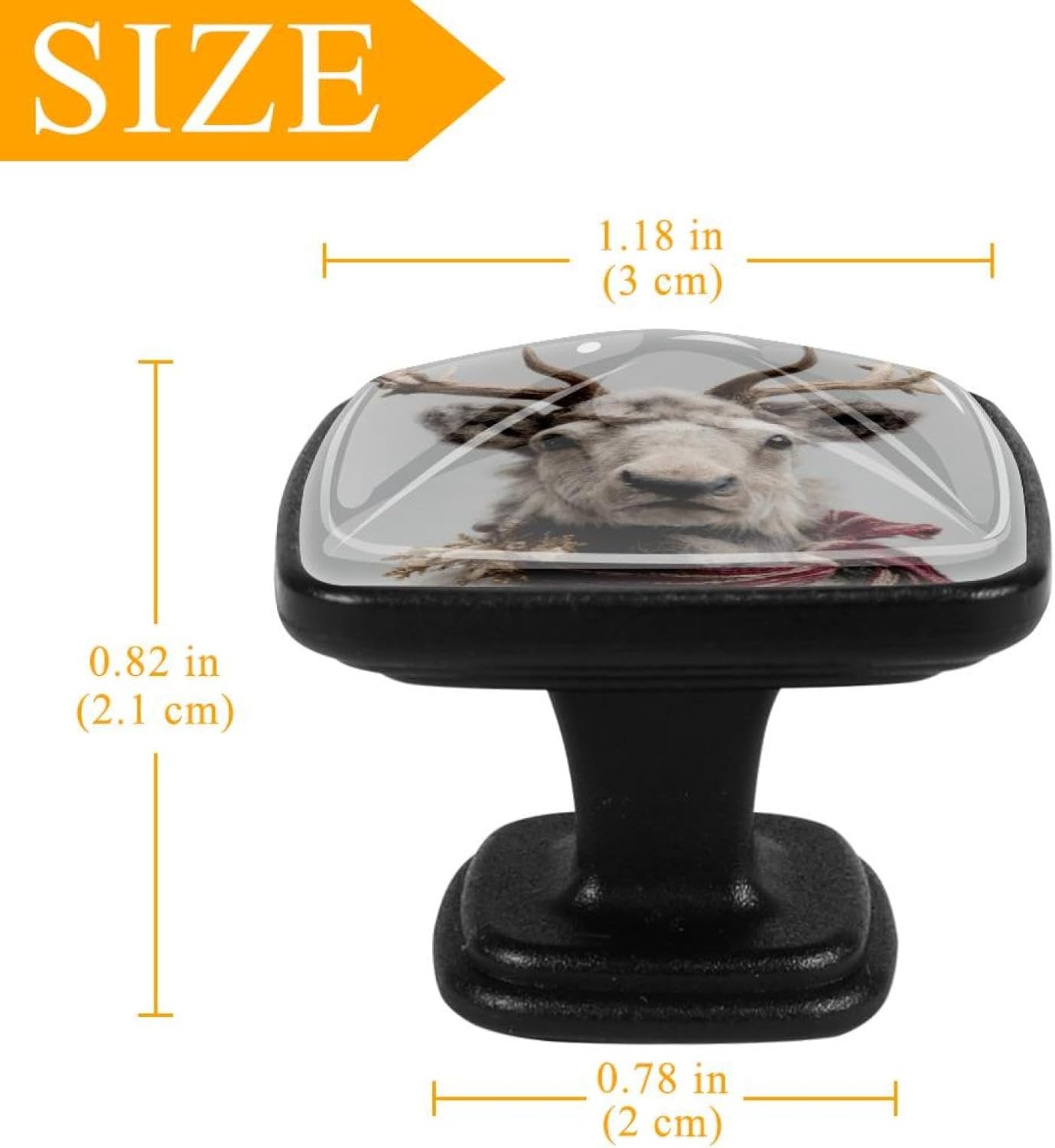 4 Pack Cabinet Knobs Drawer Pulls, 30mm Round ABS Glass Drawer Hardware Growing Butterfly Cabinet Handles with Screws for Dressers Kitchens Cupboard