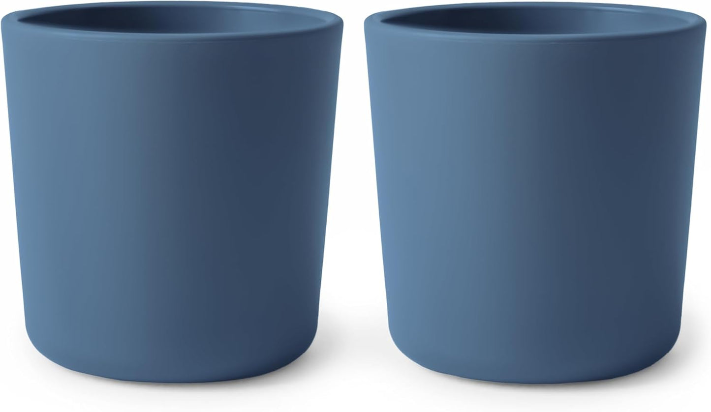 mushie Dinnerware Cups For Kids | Made in Denmark, Set of 2 (Ivory) - Colors B