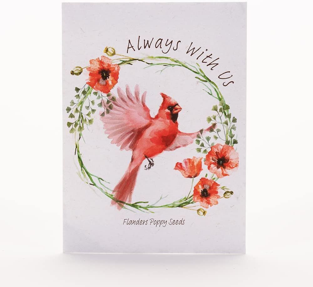Grateful Memories Dove with Bird and Butterfly Mix Seed Favor Packets - Gardening Gifts - Wild Flower Seeds for Planting - Garden or Indoor Plant Flowers - Growing Plants in Memory