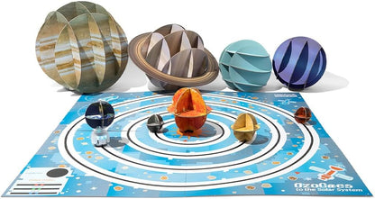 Ozobot OzoGoes to Sun, Earth & Moon STEAM Kit, Ages 8+, Learn Celestial Movements, Critical Thinking, NGSS Aligned, Group Learning, Assembly Guide, QR Digital Lessons, Robot Not Included