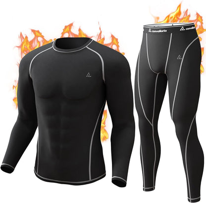 CL convallaria Thermal Underwear Long Johns Set Mens Winter Gift Hunting Gear Sport Base Layer Bottom Top - Colors A