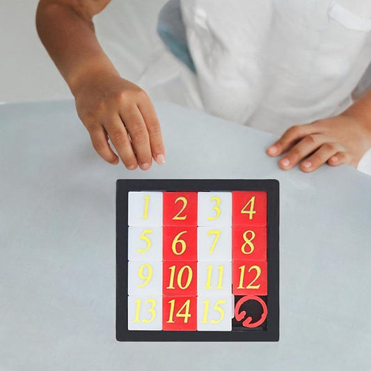 harayaa Number Sliding Puzzle, Tangram Jigsaw Intelligence Portable Iq Game