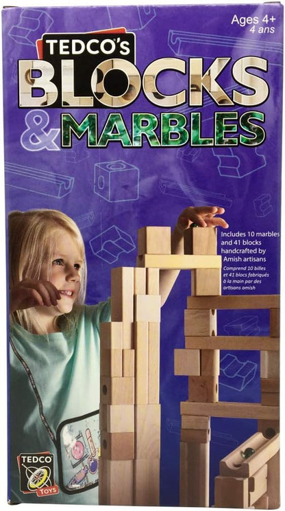 TEDCO Blocks and Marble Run for Children 4+ Years