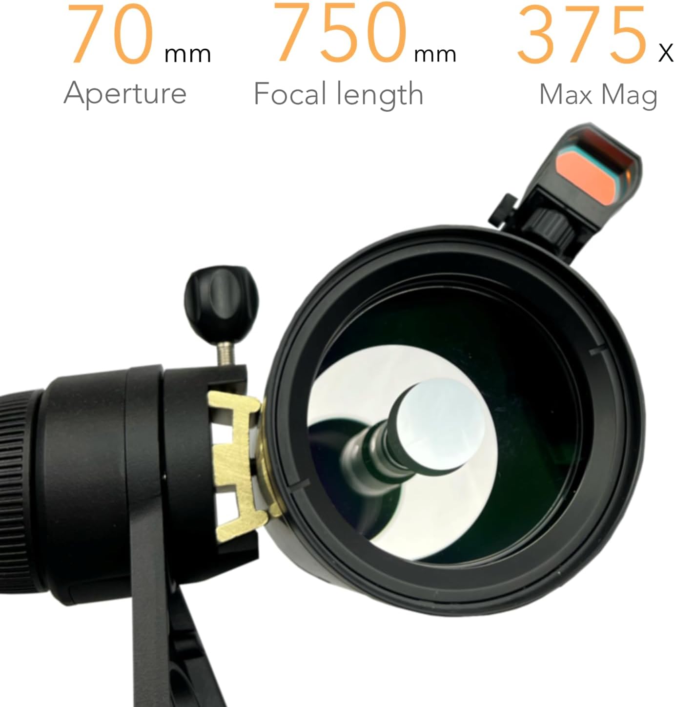 SpectrumOI Telescope for Adults and Kids, 70mm Maksutov Telescope for Adults Astronomy, Telescope for Kids 8-12 Telescopio for Astronomical Exploration and Kids' Fascination with Astronomy,AZ Mount