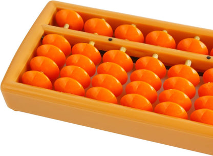 Larcele Bead Arithmetic Counting Abacus with Reset Button,13 Column SP-02 (Black 2)