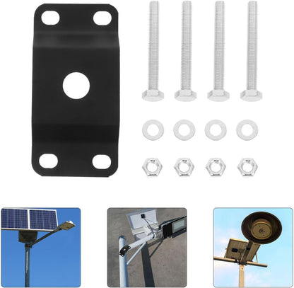 Toyvian Solar Light Mounting Bracket for Outdoor Use Adjustable Pole Mounting Kit Compatible Street Light Fixtures Solar Panel Pole Accessories
