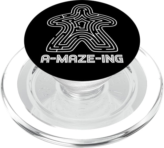 Meeple Maze for Board Game Lovers &Geeks,Tabletop Game Night PopSockets MagSafe PopGrip for iPhone