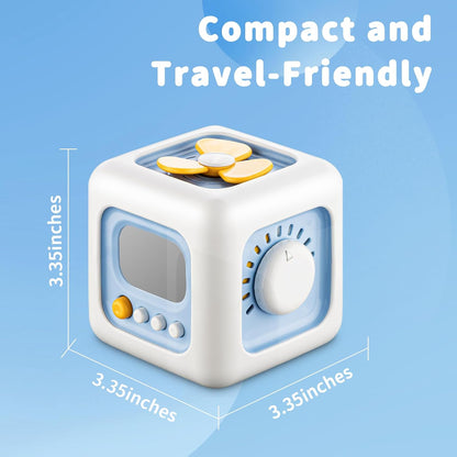 SOCBTNSO Busy Cube Toy for 1 Year Old Boy, Montessori Toys for 1+ Year Old, Travel Sensory Toys for Toddlers 1-3, Learning Fine Motor Skills| 1st Birthday Gifts 6 9 12 Months Baby