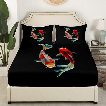 Drum Kit Fitted Sheet,Full Size Rock Music Collections Musical Instruments Theme,Soft Decorative Fabric Bedding Deep Pocket for Children Teens Young Boys Girls,with 2 Pillowcases
