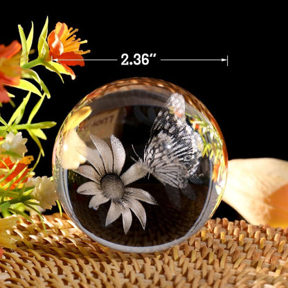 3D Solar System Crystal Ball Space Lover Model Themed Gifts 3D Planets Glass Ball 60mm Decorative Sphere Decor Astronomy Birthday Gift