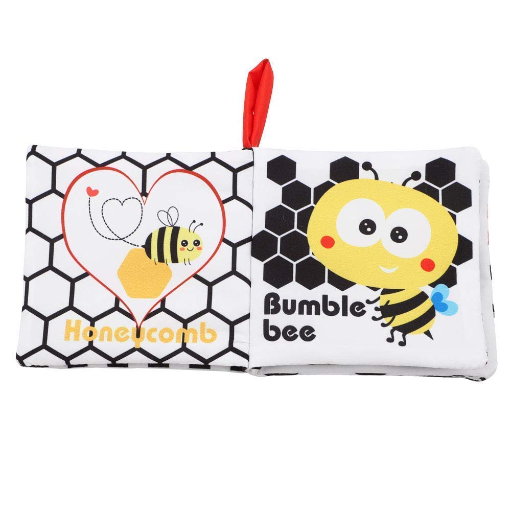 Baby Books Toys Gifts, Touch and Feel Cloth Crinkle Books for Babies,Infant Toddler Baby 0-3-6-12-18 Months,Early Learning Toys 6 to 12 Months 1-2 Years Old, Easter Shower Gift for Boys Girls,4 PCS