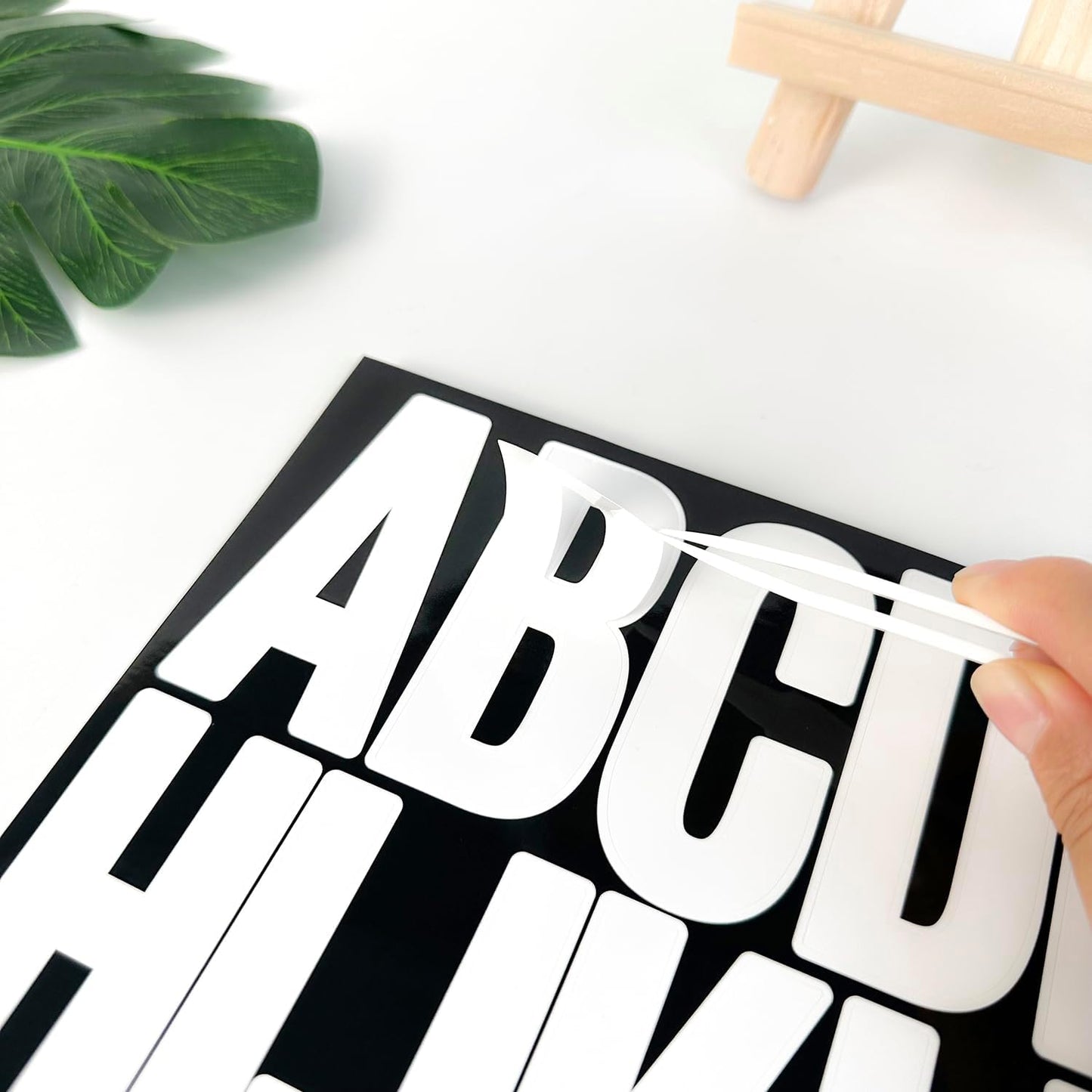 480 Pcs Waterproof 3" Vinyl Alphabet & Number Stickers - Self-Adhesive for Mailboxes, Windows, Doors, Signs, Vehicles & More, Black