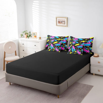 Erosebridal Chemical Equation Bed in a Bag Queen Comforter Set 7 Piece,Chemistry Bedding Sets Science Students Learning Gift Sheet Set with Comforter,Molecular Formula Education Bed Set - Colors B