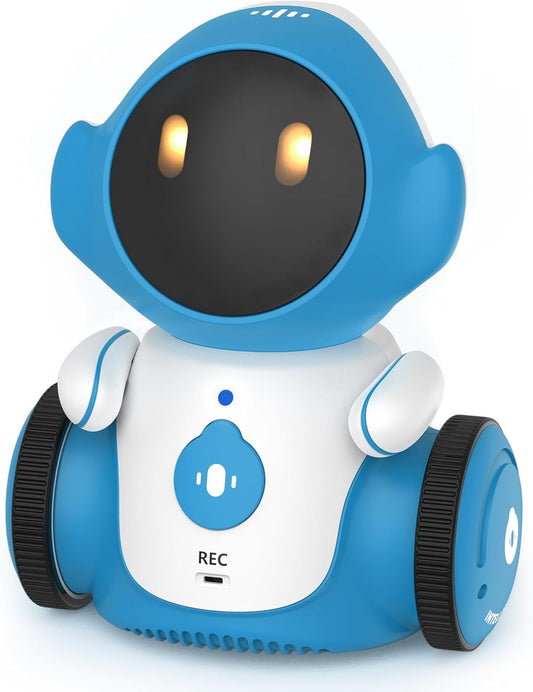 GILOBABY Interactive Robot for Kids Ages 3-8 – Rechargeable with Voice Control & Playback Mode – Educational Toy that Sings, Dances and Touch Control (Blue)