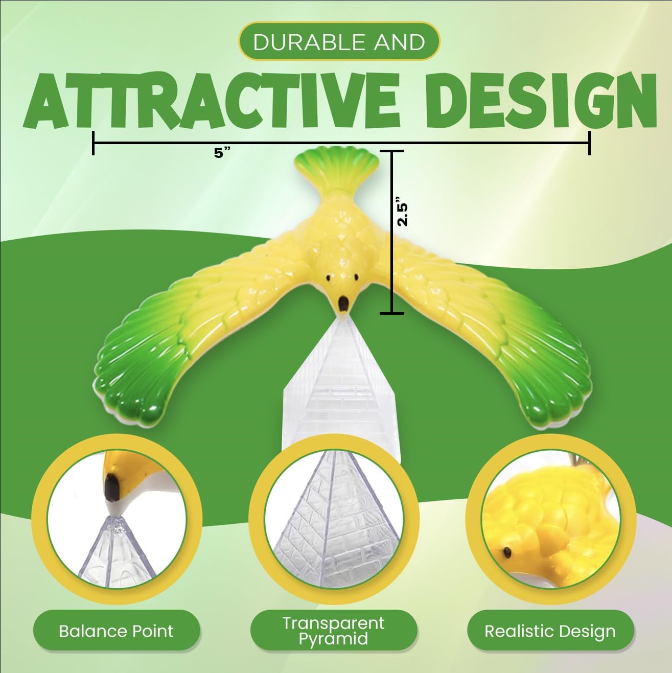 SENSORY4U Balancing Bird Set - One Dozen Party Pack Balance Birds - School Treasure Box or Party Favors Gifts for Kids - Physics Game Fine Motor Skills Toys.