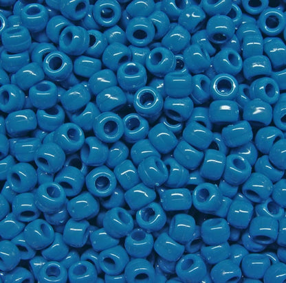 JOLLY STORE Crafts - Pony Beads, Easy-to-Use Reusable Jewelry-Making/Bracelet Beads for Art, Craft Decorations & More, 9 x 6 mm, Crafted in The USA, Opaque Tan, 500 pcs (Pack of 1)