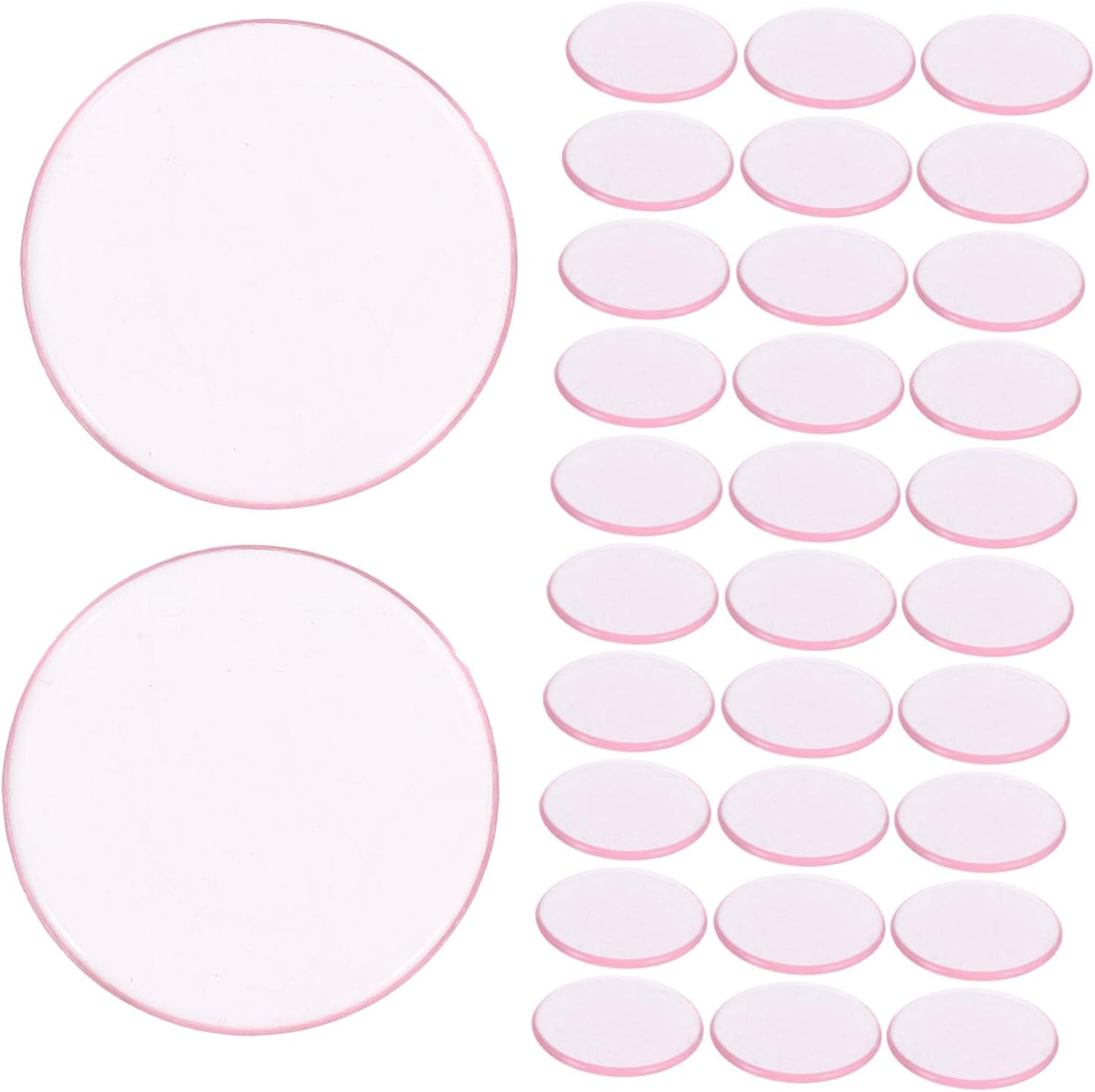 Toddmomy 100Pcs Translucent Bingo Markers Plastic Bingo Counting Chips for Games Math Learning and Rewards Tokens for
