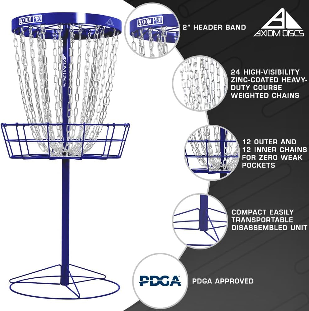 Axiom Discs Pro 24-Chain Disc Golf Basket
