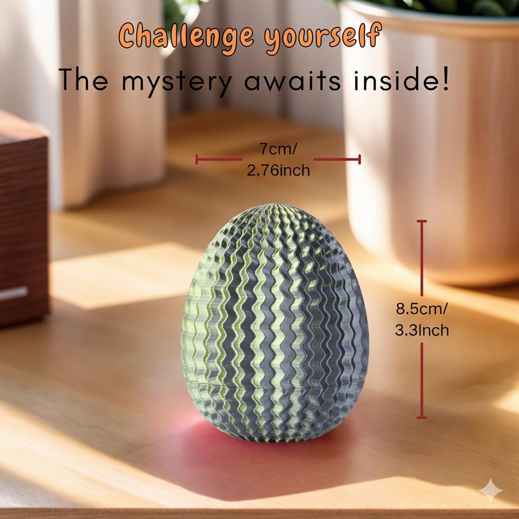 2026 Creative Gift Box: Easter Egg Mystery Puzzle with Hidden Compartment, Reusable Brain Teaser Game for Adults & Kids, Money Gift Ideas for Birthday Christmas Party Celebration