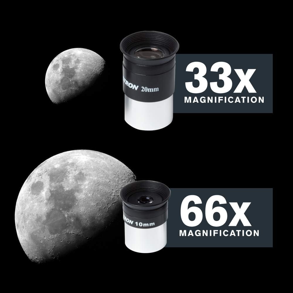 Celestron – AstroMaster 70AZ Telescope – Refractor Telescope – Fully-Coated Glass Optics – Adjustable-Height Tripod – Bonus Astronomy Software Package