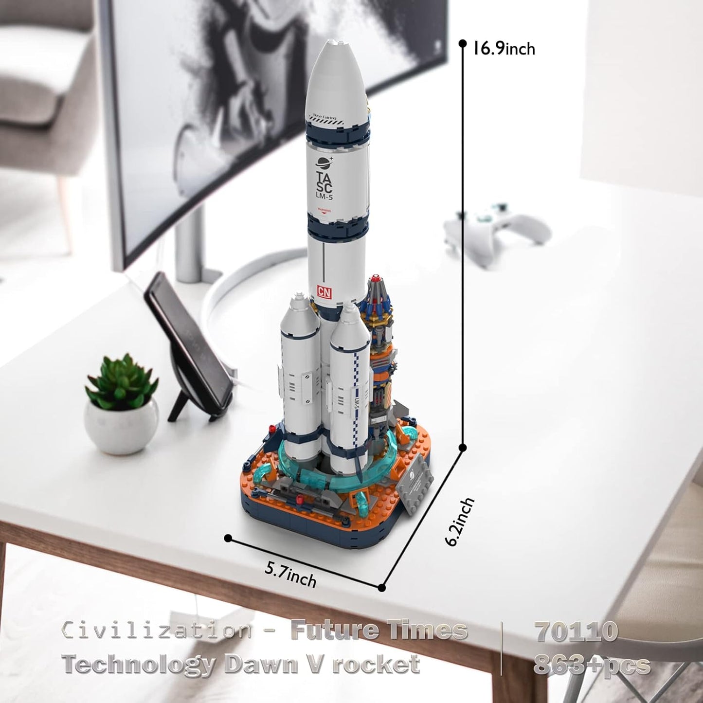 JMBricklayer Space Telescope Building Sets for Adults, Cool Space Planet Building Toys with Lights 70009, Space Exploration Telescope Model Kits for Adult, Ideal Gift for Space Lovers, Kid 14+(995PCS)