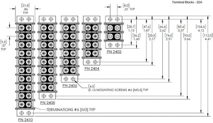 Blue Sea Systems Terminal Blocks 20A - 65A