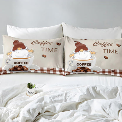 Manfei Musical Kids Fitted Sheet Full Size, MusicalGuitar Radio Drum Kit Headset Print Bedding Set 3pcs for Boys Girls, Rock Music Bed Cover with 2 Pillowcases, Soft Polyester Bedding, No Top Sheet