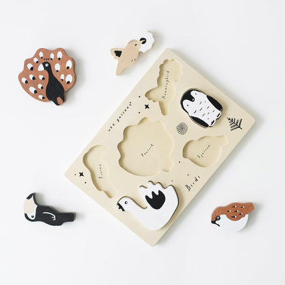 Wee Gallery Wooden Puzzles for Toddlers 1-3 – Count to Ten Ladybugs Toddler Puzzle, Puzzles for 1 Year Old & Up, Wooden Toddler Puzzle for Fine Motor Skills & Early Number Learning