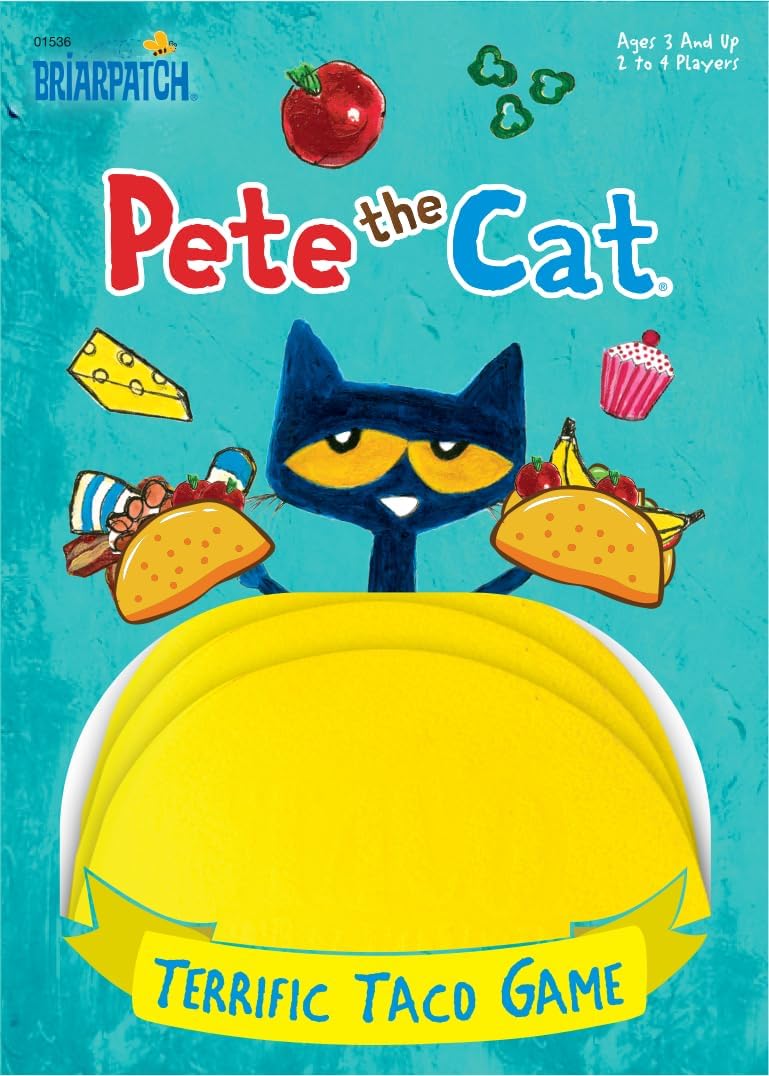Briarpatch, Pete The Cat Terrific Taco Game, Based On Early Reader Books by James Dean, Preschool Learning for Children