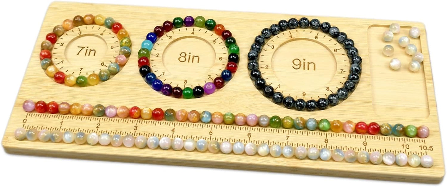Petoysoso Bead Boards for Jewelry Making, Bamboo Beading Board for Bracelet & Necklace, Jewelry Making Supplies,Bead Tray Supplies