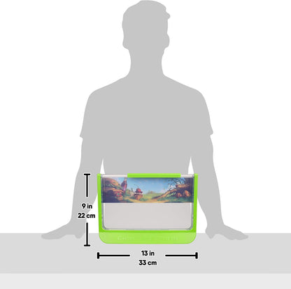 Uncle Milton Giant Ant Farm - Large Viewing Area - Care for Live Ants - Nature Learning Toy - Science DIY Toy Kit - Great Gift for Boys & Girls, Green