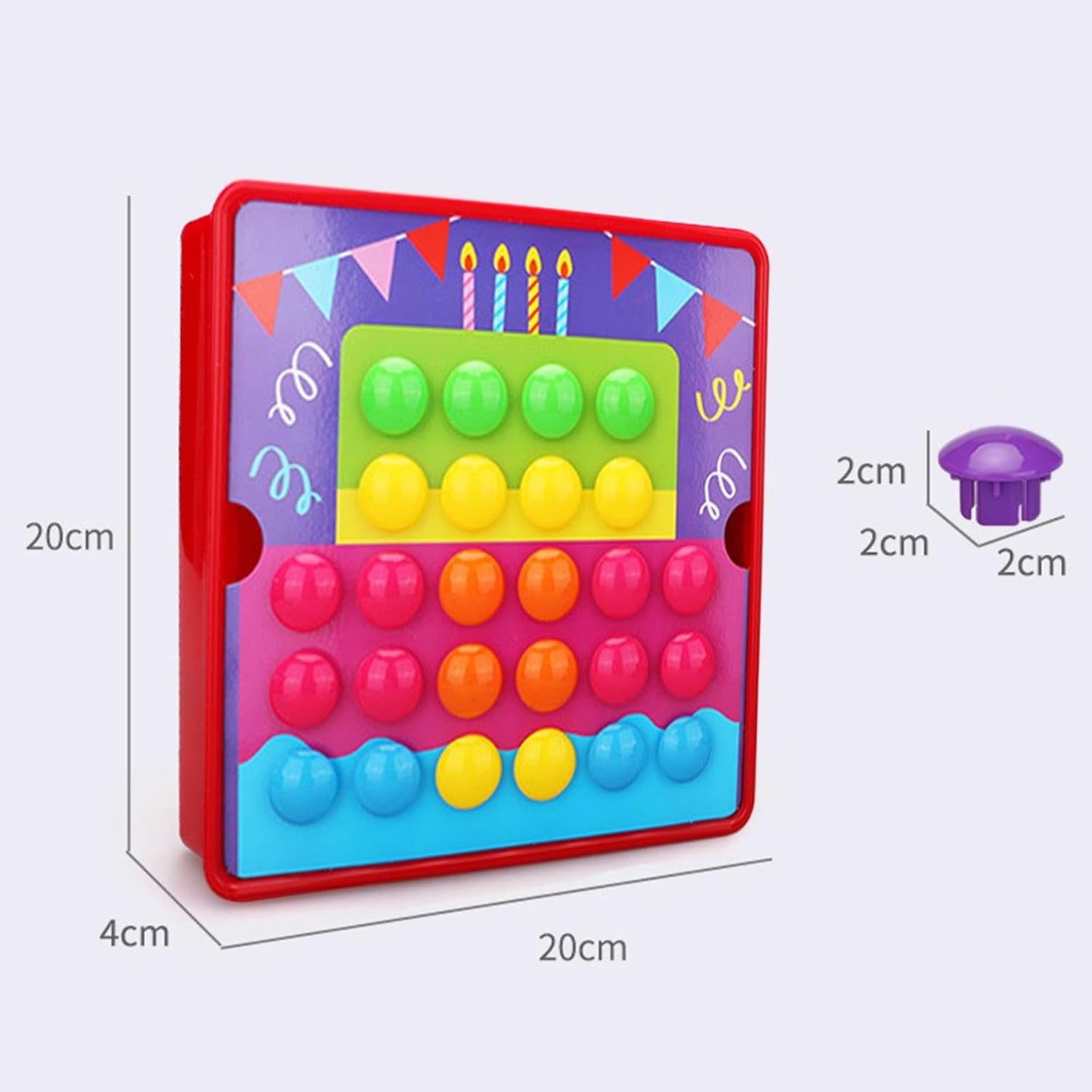 Creative Pegboard Game Set for Toddlers and Preschoolers, Style E