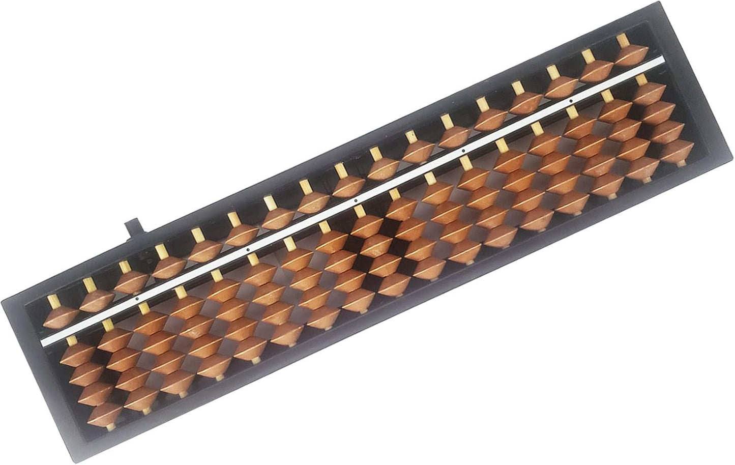 Digit Standard Abacus Soroban Professional 17 Column (10.2 inch) Math Abacus, Math Calculating Tool with Reset Button for Adults Kids (Brown)