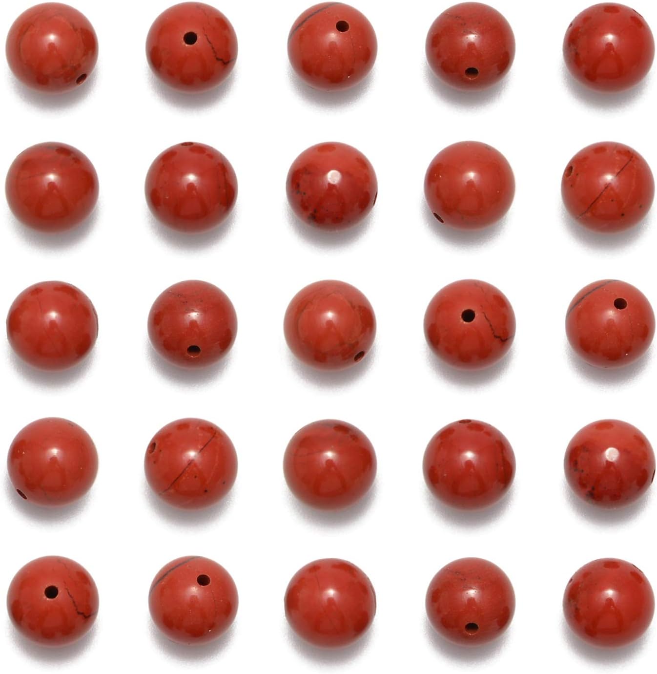 NCB 100pcs Original Natural Stone Beads Gemstone Round Loose Beads 6mm 8mm 10mm (Blue Aventurine, 6mm 100Beads) - Colors B