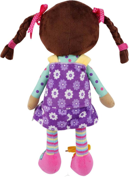 Snuggle Stuffs Sugar Snap Plush Learn to Dress Doll for Toddlers - 15" - Gifts for 2 Year Old Girls