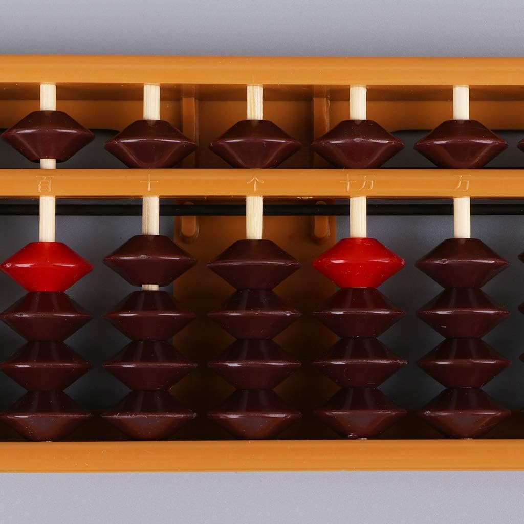 Portable Japanese 13 Digits Column Abacus Soroban Caculating School F Soroban Japanese