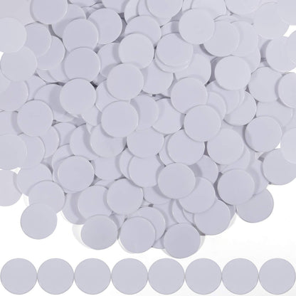 Coopay 200 Pieces 10 Colors 1-1/5 inch Plastic Learning Counters Disks Bingo Chip Counting Discs Markers for Math Practice and Poker Chips Game Tokens