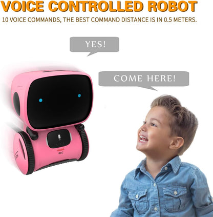 98K Kids Robot Toys for Girls and Boys, Touch and Voice Control Robots Interactive Smart Talking Robots Intelligent Partner and Teacher with Singing, Dancing, STEM Toy Gifts for Kid Age 3 and Up