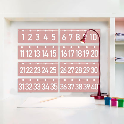 Number Line for Classroom Wall (-20 to +120) Boho Heart Shape Number Bulletin Board for Students Math Learning Boho Bulletin Border Decor Numbers Boarder Strips for Home School