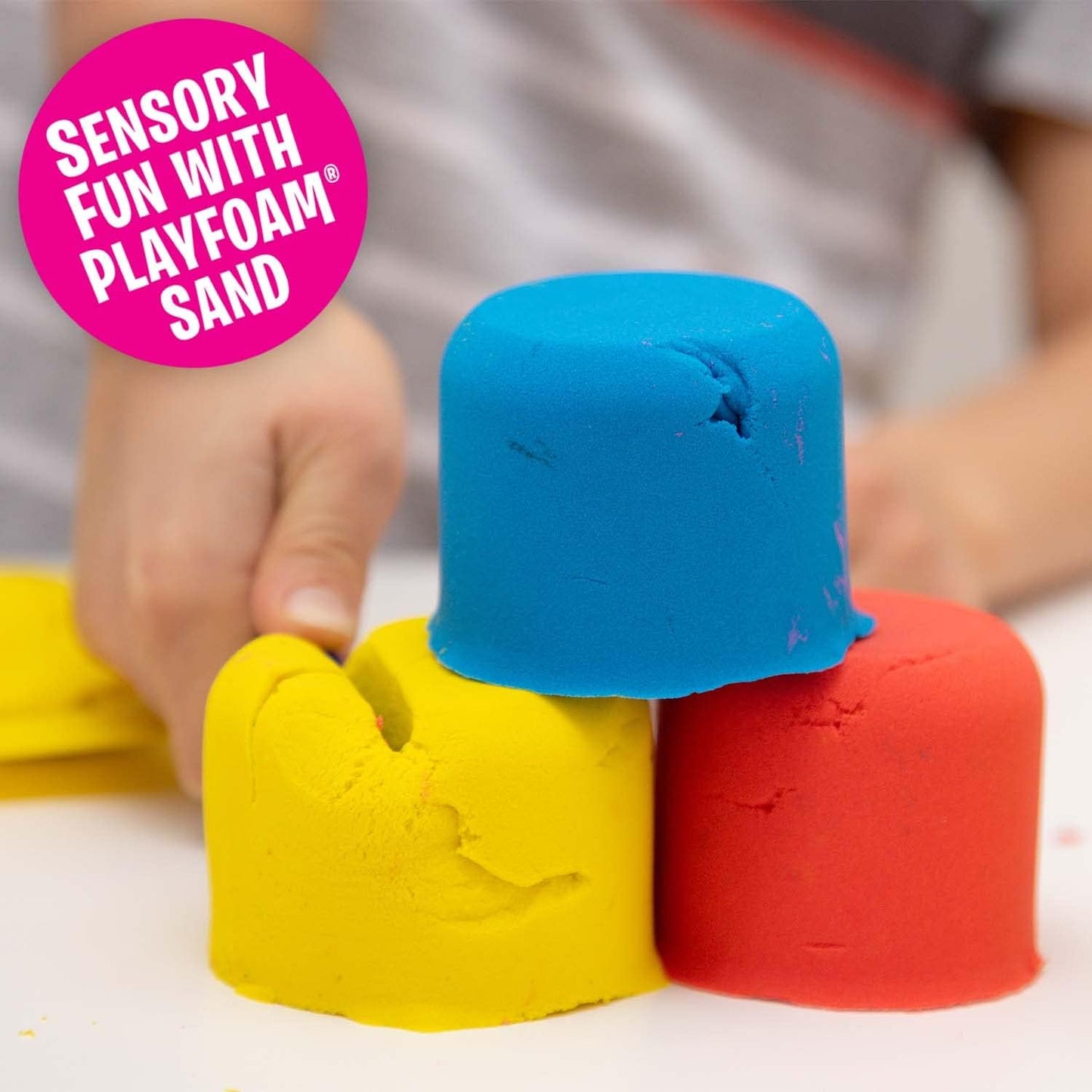 Educational Insights Playfoam Sand 8-Pack - Preschool Sensory Toys for Kids 3-5, Non Toxic Play Sand Kit for Toddlers, Classroom and Home Sensory Bin Filler, Mess Free Slime Alternative