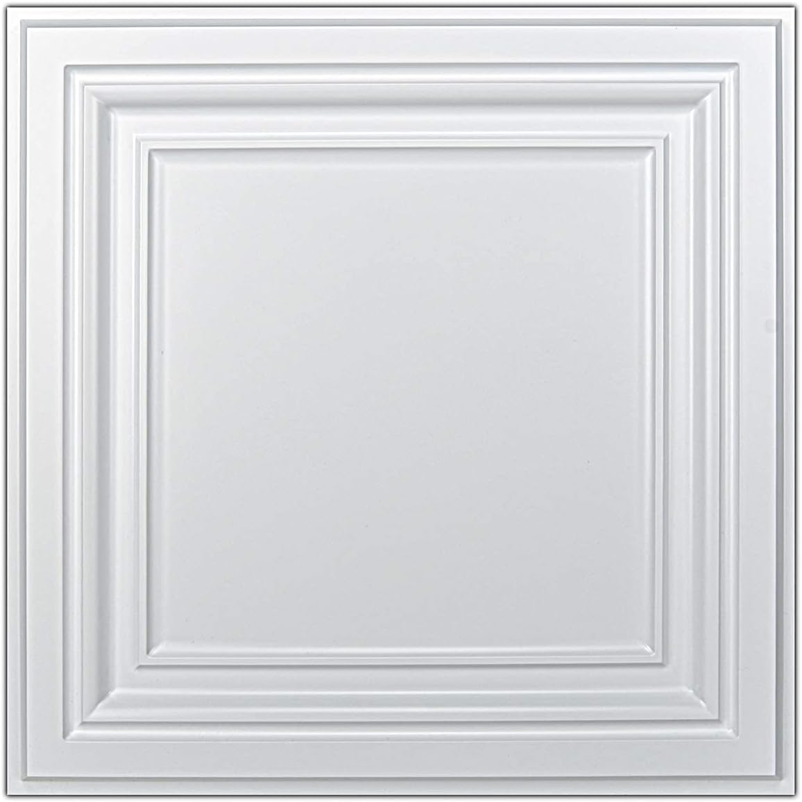 Art3d PVC Ceiling Tiles, 2'x2' Plastic Sheet in Black (12-Pack)