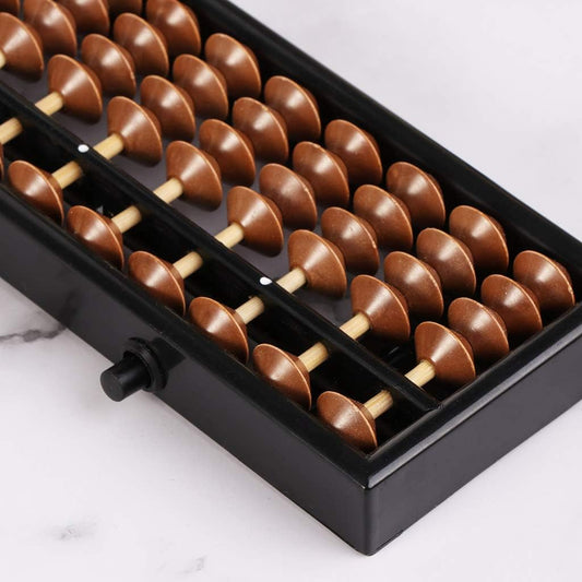 Portable Chinese 23 Digits Column Abacus Arithmetic Soroban Calculating Counting, as the picture shows