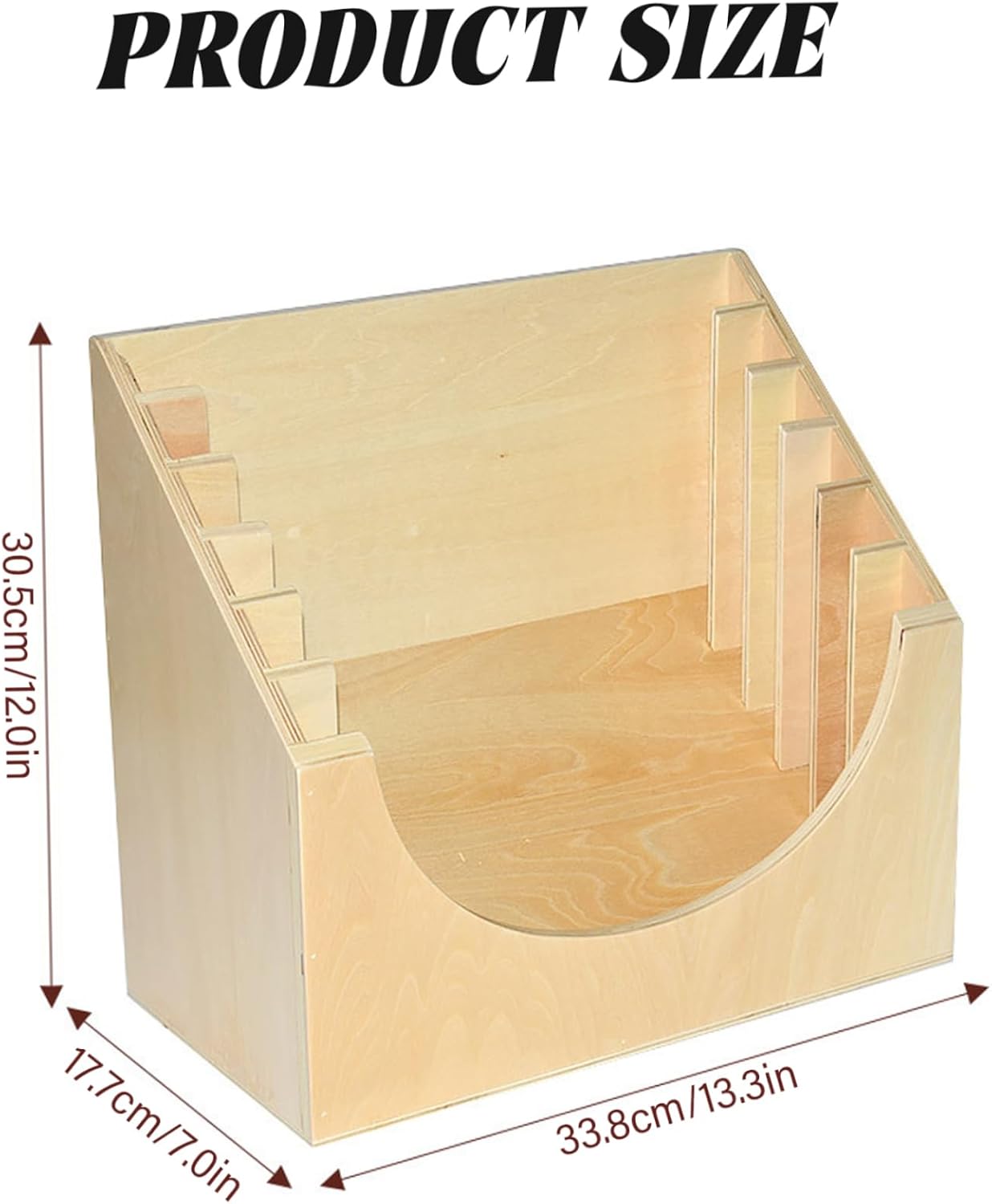 Wooden Dressing Board Stand Ideal for 6 Frames Montessori Toy Organizer Beechwood Clothing Frame Holder Ideal for Toddler Learning Storage