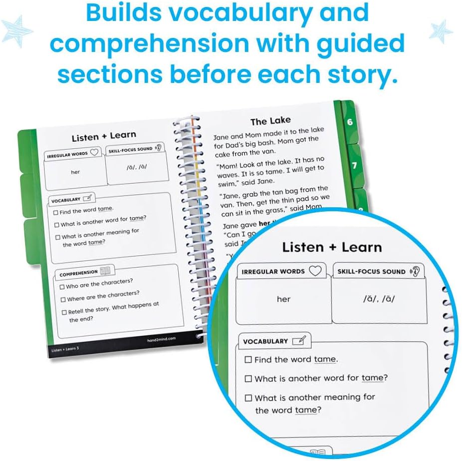 hand2mind Guided Phonics + Beyond Decodable Books Unit 2, CVC Books for Beginning Readers, Science of Reading Classroom Materials, Learn to Read Leveled Readers, Preschool Curriculum for Teachers