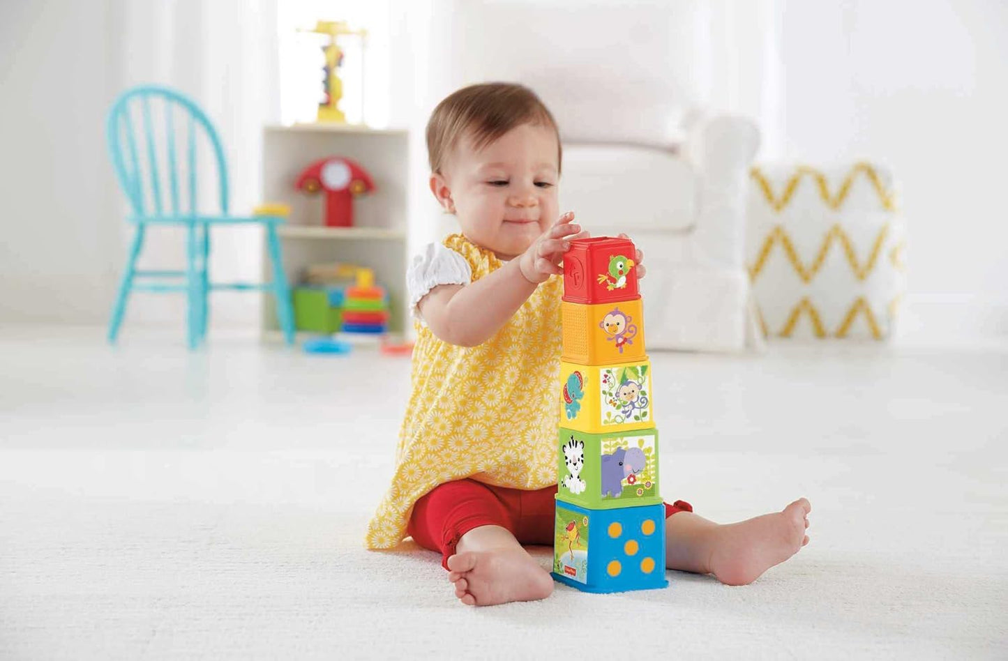 Fisher-Price Stack & Explore Blocks, Set of 5