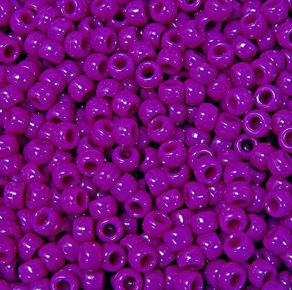 JOLLY STORE Crafts - Pony Beads, Easy-to-Use Reusable Jewelry-Making/Bracelet Beads for Art, Craft Decorations & More, 9 x 6 mm, Crafted in The USA, Opaque Tan, 500 pcs (Pack of 1)