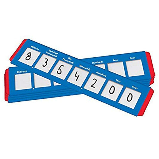 Didax Educational Resources Place Value Sliders: Ones to Millions (Set of 10)