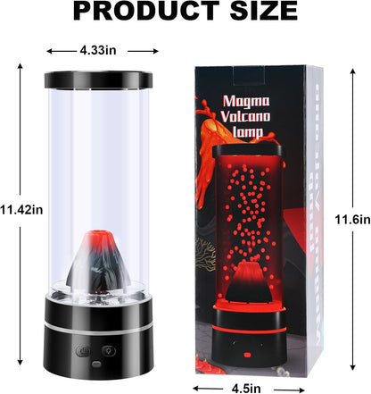 Volcano Lamp Science Kit, STEM Volcano Eruption Educational Kids Night Light USB/Battery Power, Christmas Gifts for Kids Adults,Leak-Proof Relaxing Sensory Light for Home Bedroom Decor (Gift Ready)