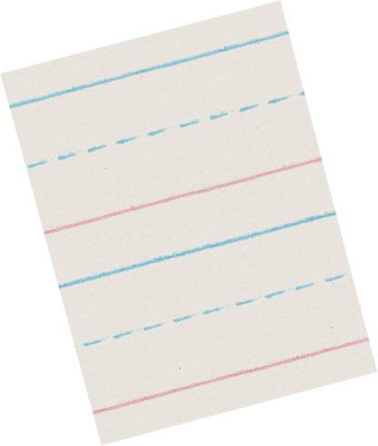 School Smart Zaner-Bloser Writing Paper, Handwriting Practice Lined Paper, Grade 2 to 3 Learning, 1/2 Inch Rule, 10-1/2 x 8 Inches, 500 Sheets