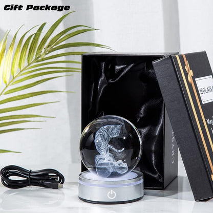 IFOLAINA 3D Solar System Crystal Ball Model Gift Space Astronomy Gift Planets Multicolor Universe Globe Ball Science Astrophysics Gift Night Light Kids Bedroom Adults Gift